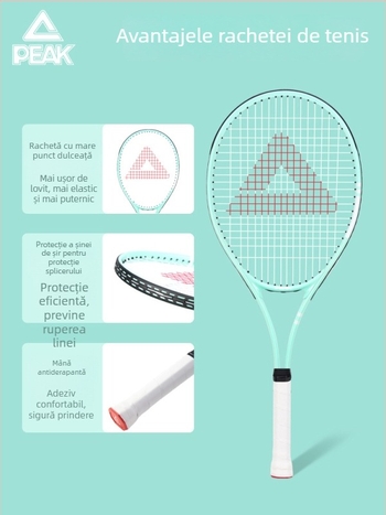 Peak antrenor de revenire pentru tenis - cadru din aliaj de aluminiu, plasă din nylon, 95–100 g, antrenament pentru un singur jucător, pentru tenis de masă și tenis cu pene