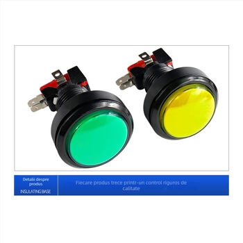 Buton Reset Start PASS pentru consolă de jocuri — Aomeng, certificat 3C până la 36V, buton rotund, accesorii pentru joc