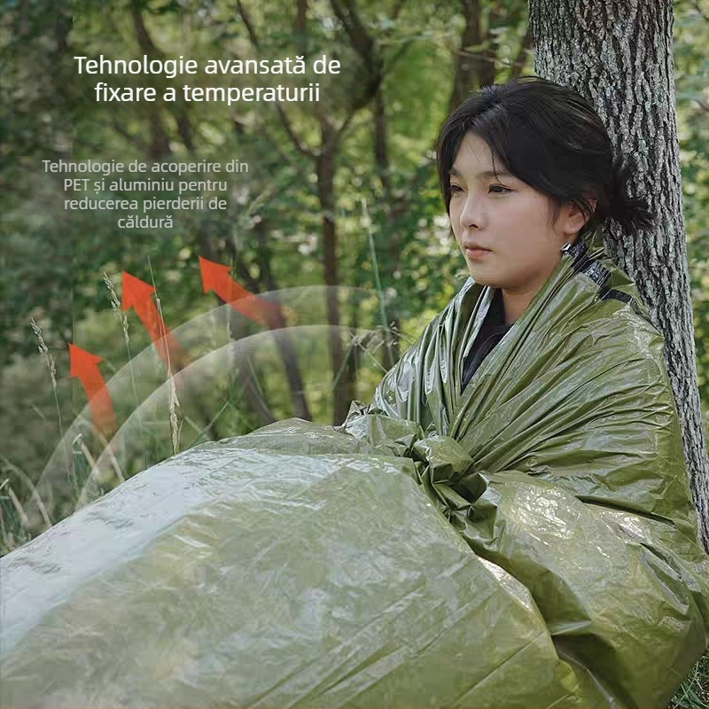 Sac de dormit multifuncțional pentru drumeții și supraviețuire, pentru camping în aer liber (Brand: Blue Sail; Origine: China; Categoria produsului: Sac de dormit, Instrumente de supraviețuire)