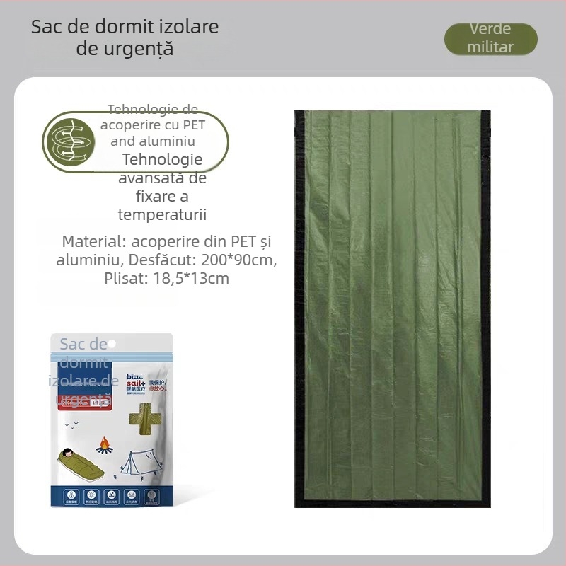 Sac de dormit multifuncțional pentru drumeții și supraviețuire, pentru camping în aer liber (Brand: Blue Sail; Origine: China; Categoria produsului: Sac de dormit, Instrumente de supraviețuire)