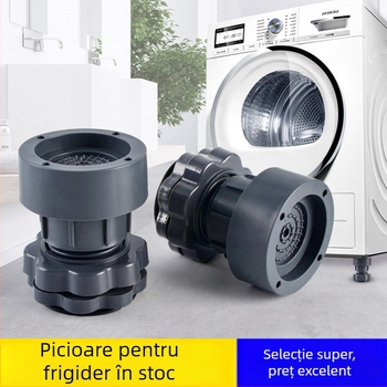 Pad suport pentru piciorul mașinii de spălat - antiderapant, reglabil, demontabil; din plastic; Brand JYNB; pentru mașină de spălat și frigider