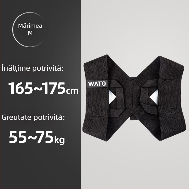 WATO Curea de întindere pentru yoga, poliester-bumbac, model W-558, instrument pentru spate și umeri