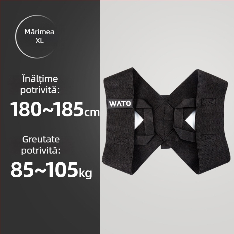 WATO Curea de întindere pentru yoga, poliester-bumbac, model W-558, instrument pentru spate și umeri