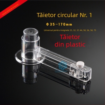 Tăietor manual de hârtie, tăietor circular din acrilic, portabil, marca Great badge