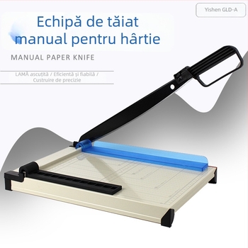 Yishen GLD-A Tăietor de hârtie A4 — manual, din metal, model 1000GLDA, capacitate de tăiere A4