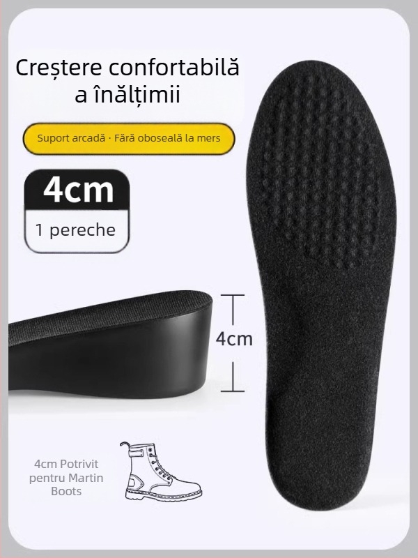 Tălpi PU pentru creșterea înălțimii, absorbante de transpirație, unisex, pentru încălțăminte sport, piele, ghete și încălțăminte casual
