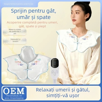 Ai Chuang Protecție electrică pentru umăr și gât cu compresie caldă Mugwort pentru masaj de îngrijire a sănătății