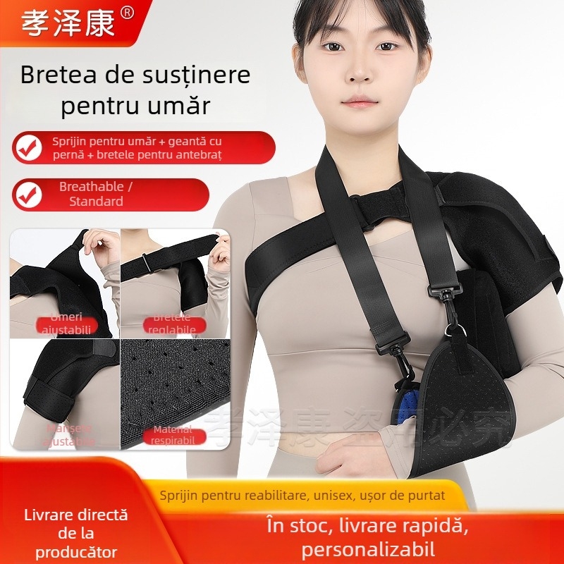 Suport de umăr pentru reabilitare și protecție — susținere pentru un umăr, material poliester, pentru adulți, potrivit pentru fotbal