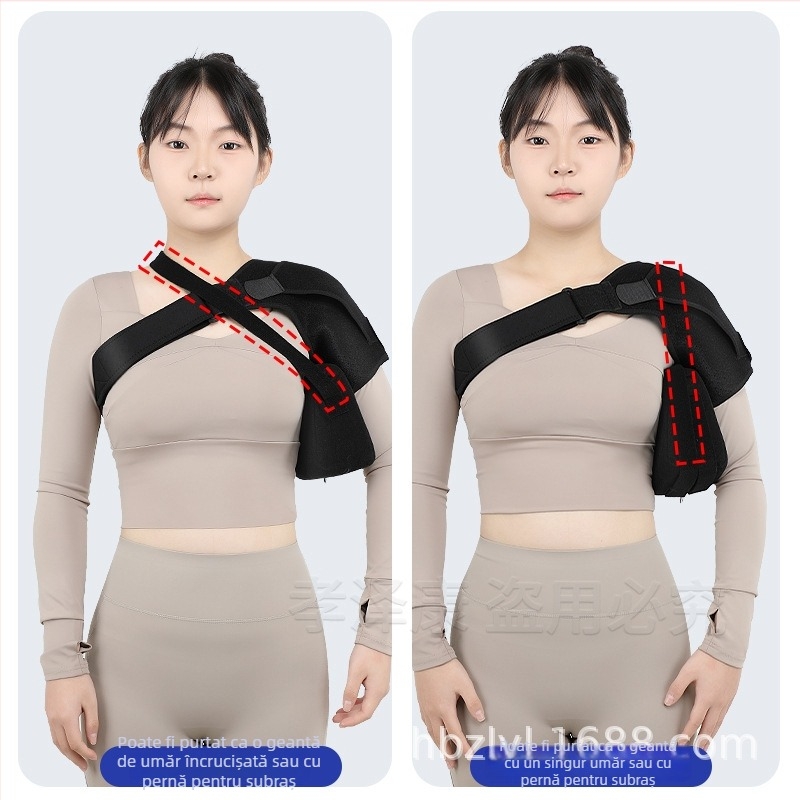 Suport de umăr pentru reabilitare și protecție — susținere pentru un umăr, material poliester, pentru adulți, potrivit pentru fotbal