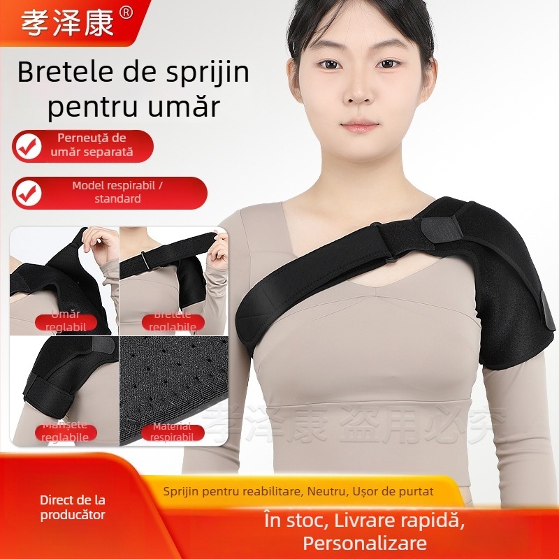 Suport de umăr pentru reabilitare și protecție — susținere pentru un umăr, material poliester, pentru adulți, potrivit pentru fotbal