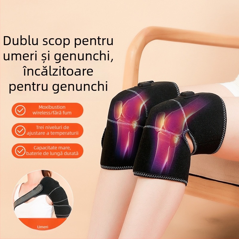 Pernă USB încălzitoare pentru umeri și genunchi de la Jessicaqi (6V, 5W, 40-43°C, control wireless, CE)