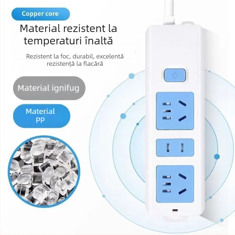 Prelungitor cu 12 prize, 10A, 250V, Standard Național