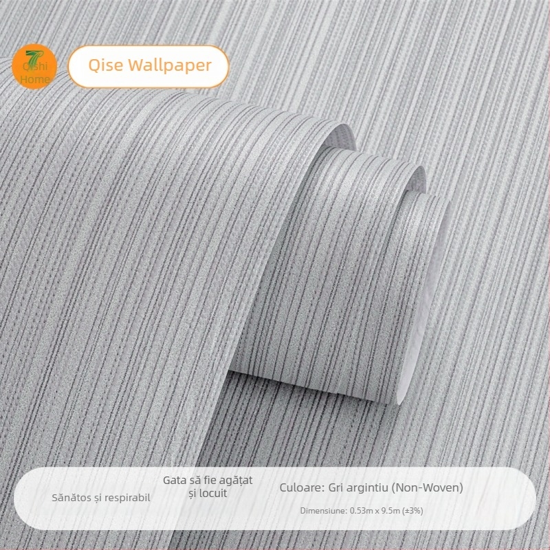 Tapet din țesătură nețesută – model 3D cu dungi, construcție din trei straturi, design abstract, fără adeziv autoadeziv (lipici vândut separat)