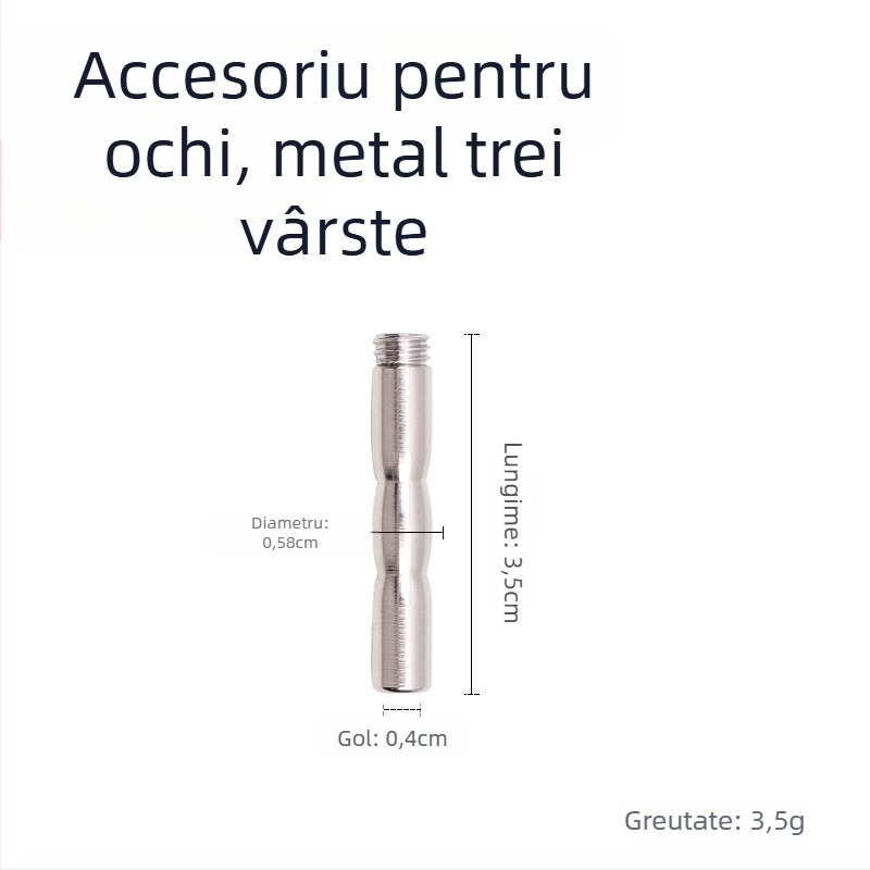 Blocare metalică pentru penis pentru bărbați, control manual, fără lubrifiant, Cherry Fini.