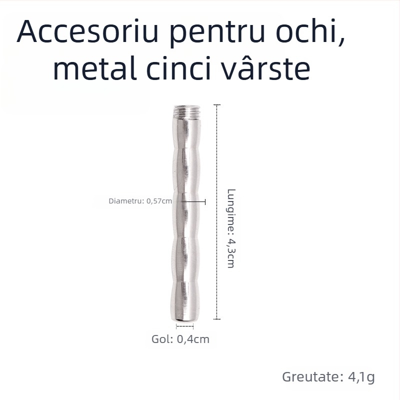 Blocare metalică pentru penis pentru bărbați, control manual, fără lubrifiant, Cherry Fini.
