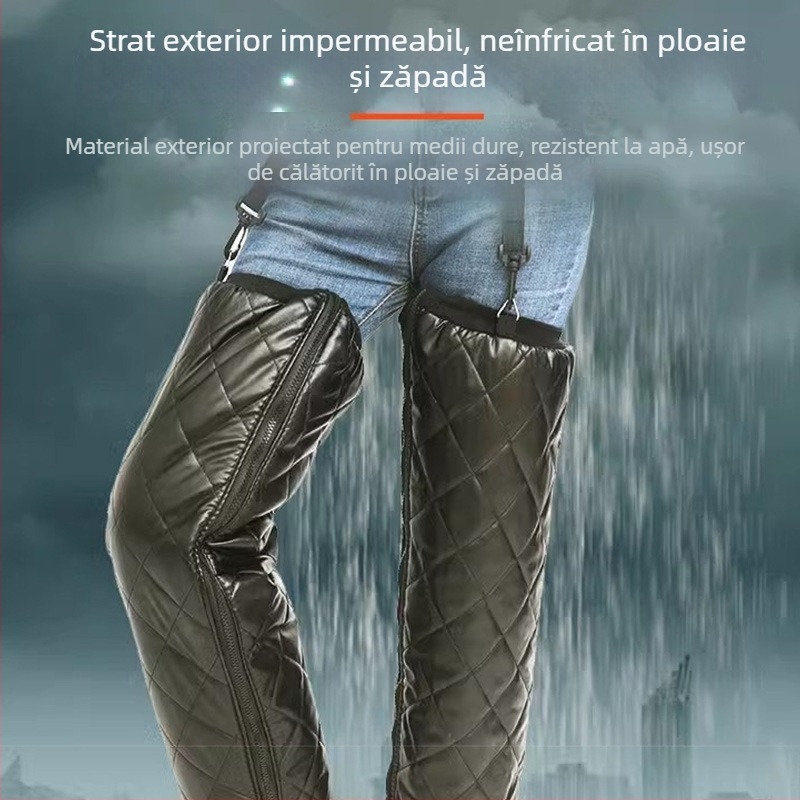 Încălzitoare pentru genunchi și gleznă pentru motociclete electrice – toamnă/iarnă, protecție împotriva vântului pentru genunchi și picioare, unisex