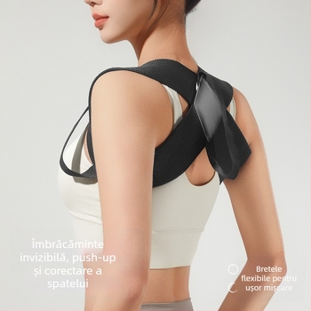 Bandă pentru umăr pentru corecția posturii – poliester, model JBBS-3046, utilizare universală, compatibil cu yoga