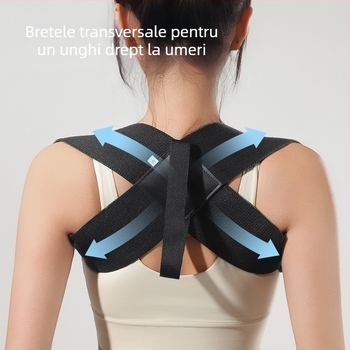 Bandă pentru umăr pentru corecția posturii – poliester, model JBBS-3046, utilizare universală, compatibil cu yoga