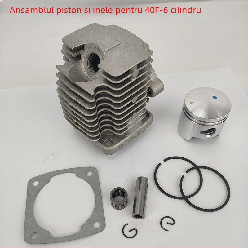 Set cilindru pentru motor pe benzină 40F-6: bloc cilindru, inel piston, liner cilindru pentru cositoare și mașină de tuns iarba