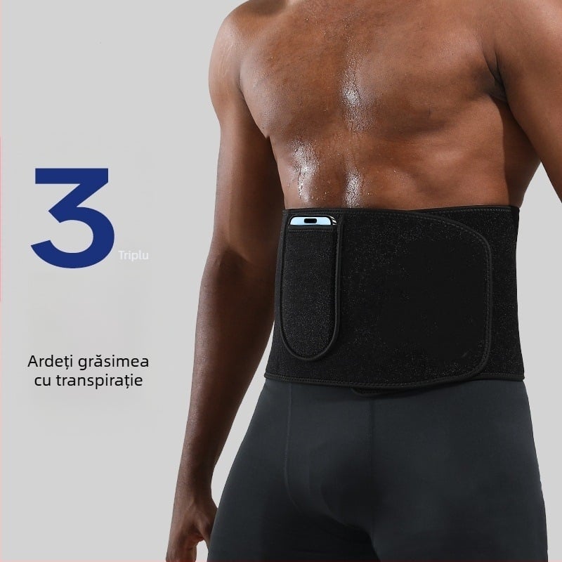 Centură talie pentru transpirație – universală, pentru yoga, protecție talie, fibră de poliester