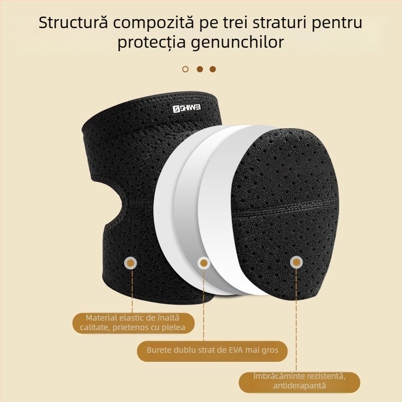 Tartini Genunchiere - Materiale: fibre de poliester, SBR; Protecție pentru genunchi; Potrivit pentru alergare, dans, fitness