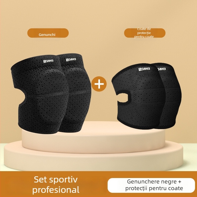 Tartini Genunchiere - Materiale: fibre de poliester, SBR; Protecție pentru genunchi; Potrivit pentru alergare, dans, fitness