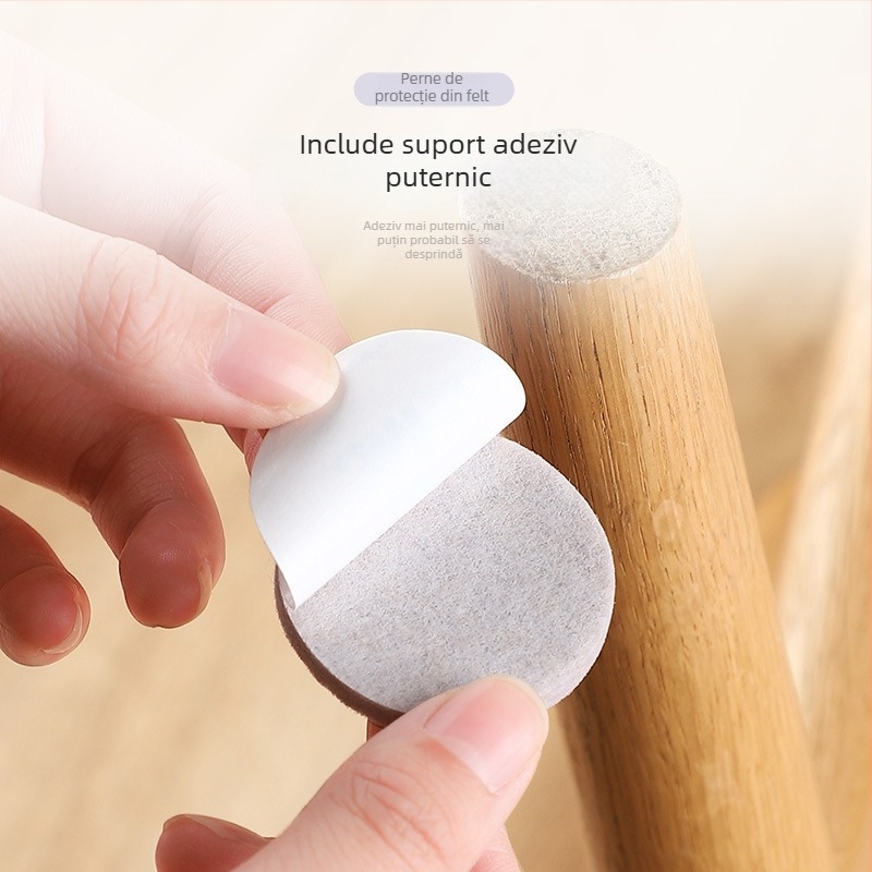 Protecții pentru picioarele scaunelor și meselor – filc, simplu și modern, antiderapante, rezistente la uzură, protecție mobilier, pentru bucătărie și dormitor, Xinyou