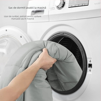 Sac de dormit pentru camping în aer liber, în stil plic, pentru patru anotimpuri; umplutură din bumbac fără adeziv; căptușeală și țesătură: Chunya Spinning; structură: plic; potrivit pentru adulți