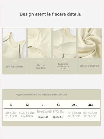 Sutien sport din nylon 75% cu căptușeală din spandex 25%, cupă completă cu formă medie, bretele fixe în pereche, design dintr-un singur corp, potrivit pentru alergare și fitness