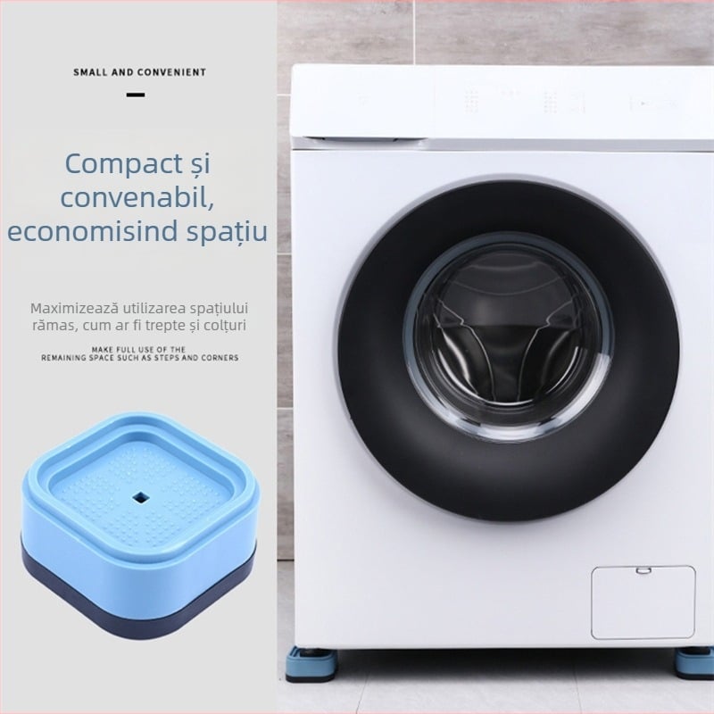 Mașină de spălat – Bază universală antiderapantă, reglabilă și mobilă, din plastic, fără montaj, 100% material nou