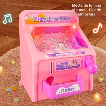 Mașină de aruncat bile din plastic – Jucărie educativă pentru copii 4–6 ani, Modelul 8833, Cutie colorată