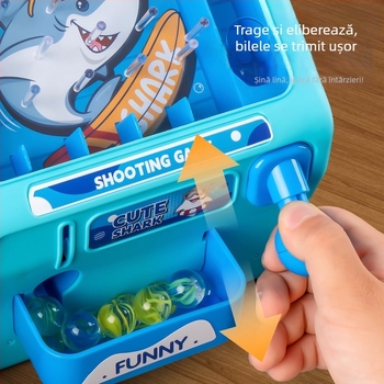 Mașină de aruncat bile din plastic – Jucărie educativă pentru copii 4–6 ani, Modelul 8833, Cutie colorată