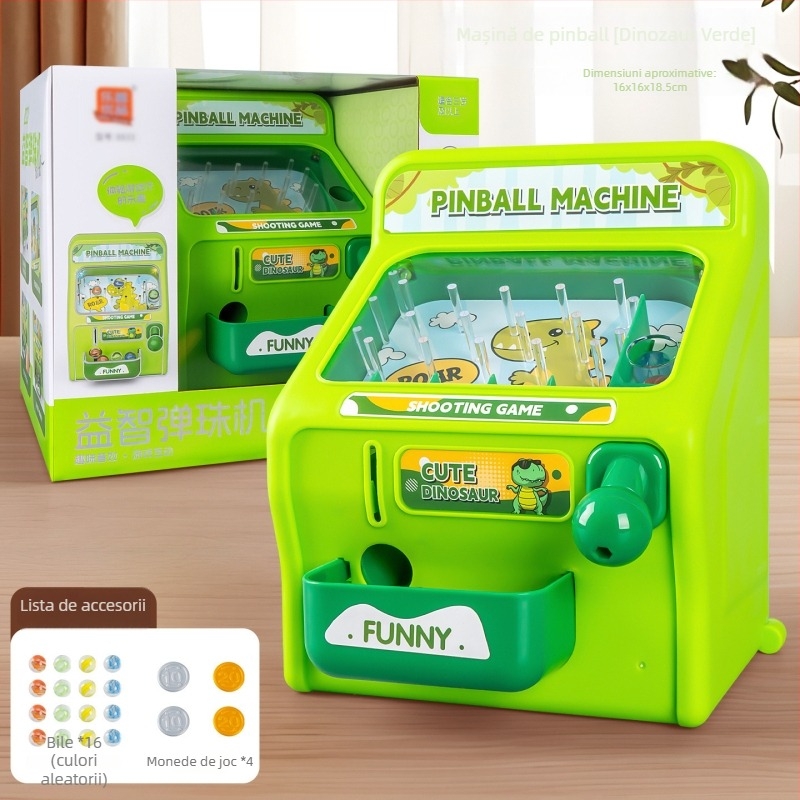 Mașină de aruncat bile din plastic – Jucărie educativă pentru copii 4–6 ani, Modelul 8833, Cutie colorată