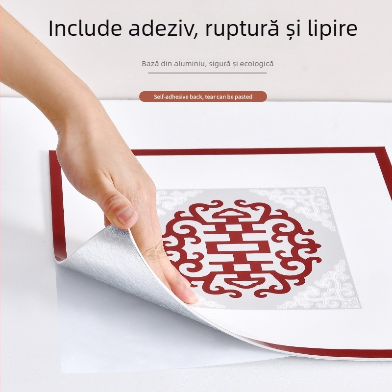 Autocolant decorativ pentru tavan, spumă XPE, anti-murdărire, model cu dungi, impermeabil, set 5+ bucăți