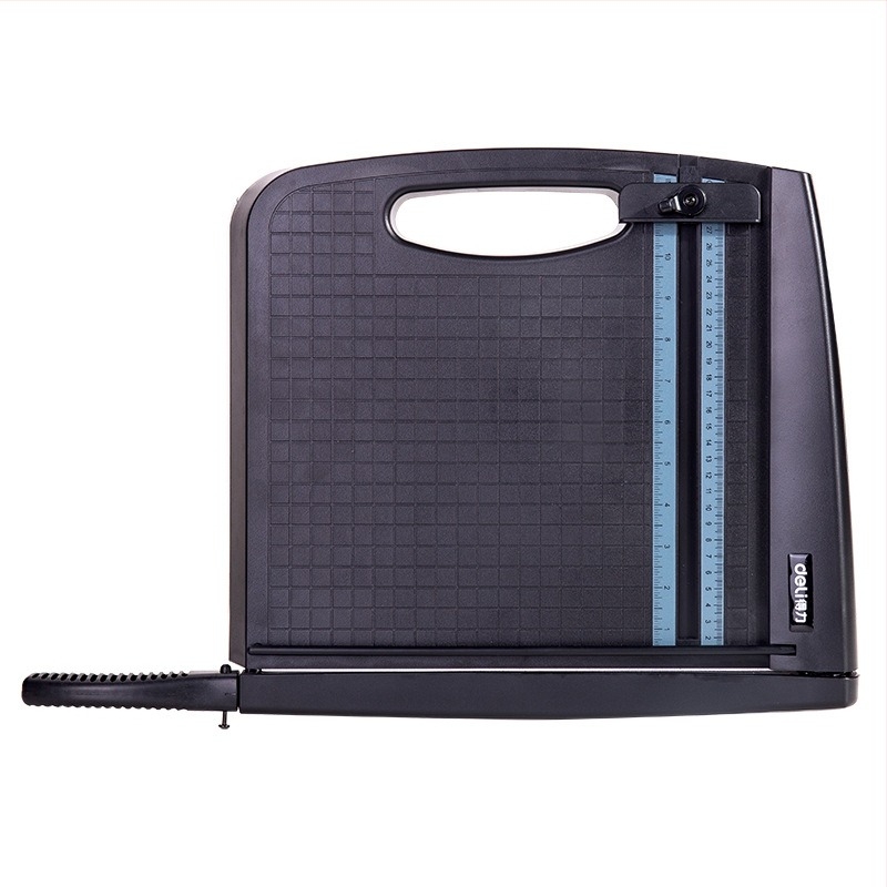 Deli 8051A Tăietor de hârtie A4 – portabil, corp din plastic, model 8051A, dimensiune maximă de tăiere A4