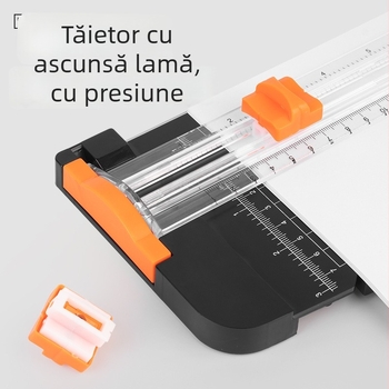 Tăietor de hârtie ZEQUAN, plastic, tip glisant, model A3+
