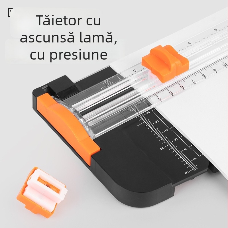 Tăietor de hârtie ZEQUAN, plastic, tip glisant, model A3+