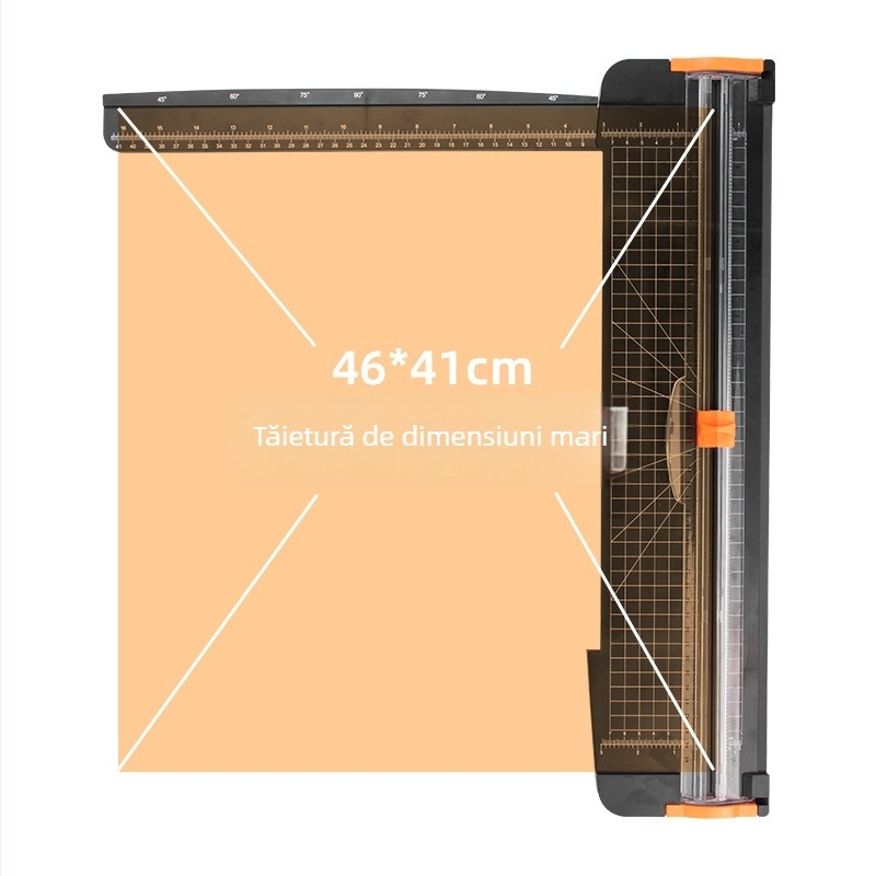 Tăietor de hârtie ZEQUAN, plastic, tip glisant, model A3+