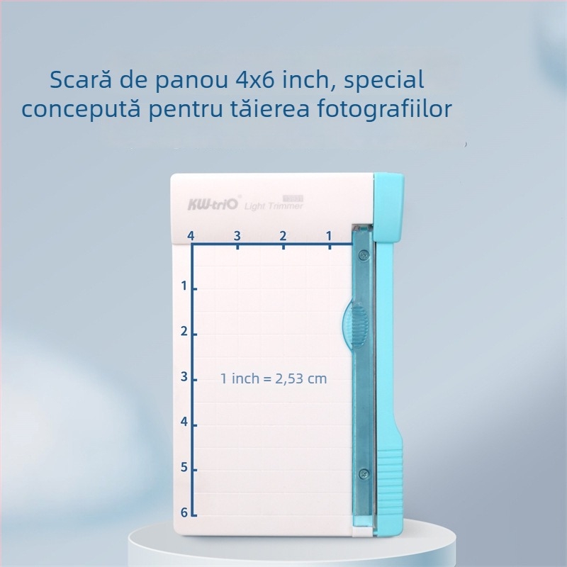 Tăietor mini pentru hârtie și poze - model 13931, Kw-trio/Kedeyou, plastic