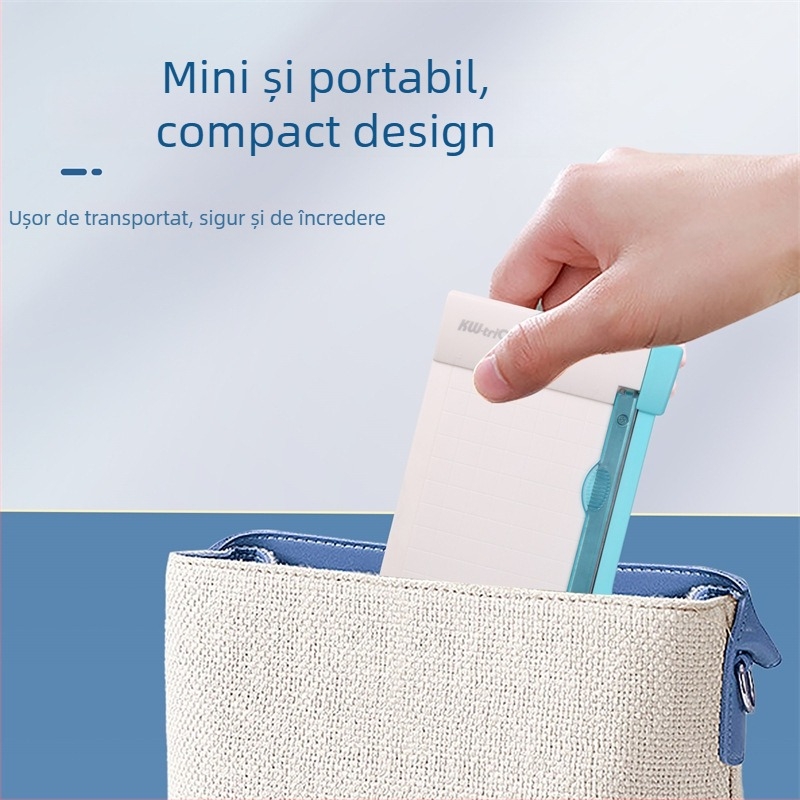 Tăietor mini pentru hârtie și poze - model 13931, Kw-trio/Kedeyou, plastic