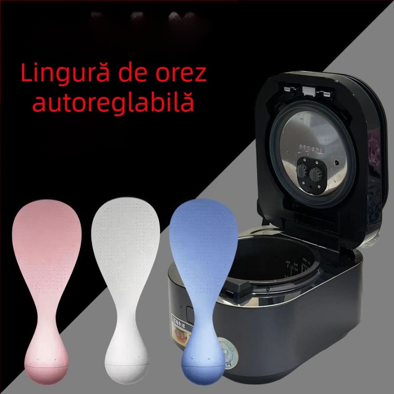 Lingură de orez – antiaderentă, rezistentă la temperaturi înalte, de calitate alimentară, cu design staționar