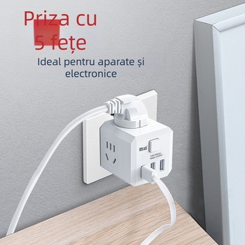 Încărcător USB în formă de cub, prize multiple, 220V, 2500W, certificat CCC
