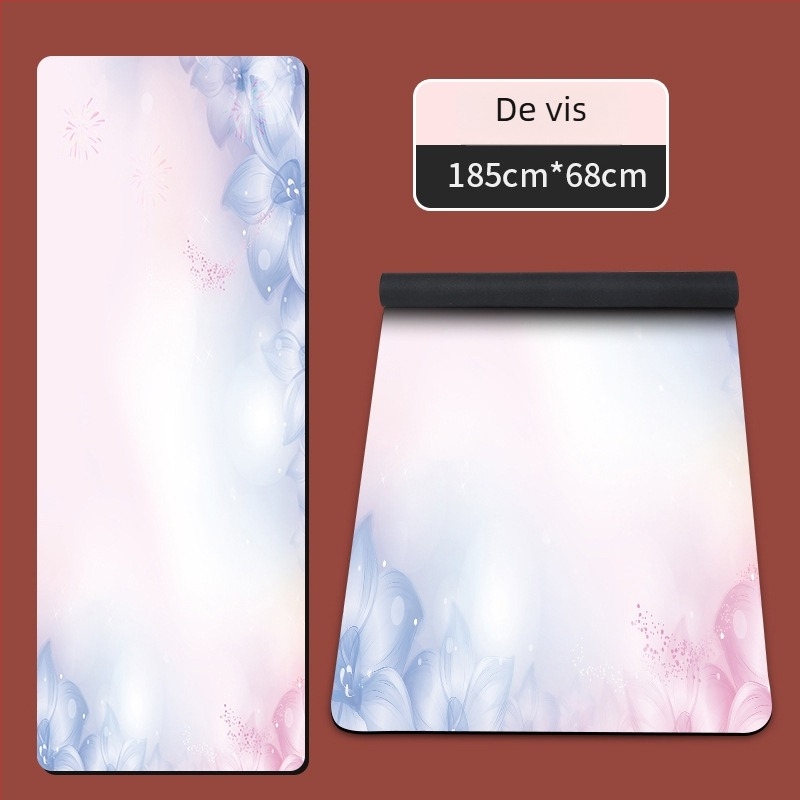 Covor de yoga din cauciuc velur, grosime 1,5 mm, greutate 23, pliabil, antiderapant