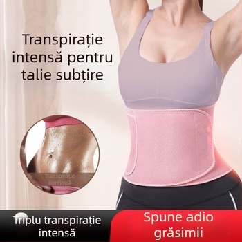 Centură de talie cu ioni de argint pentru transpirație, din poliester, pentru adulți, potrivită pentru alergare și yoga, protecție a taliei