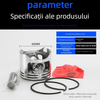 Kyushu garden kit cilindru pentru drujbă pe benzină 52/58 – inel piston, piston, cilindru, bloc cilindru, asamblare