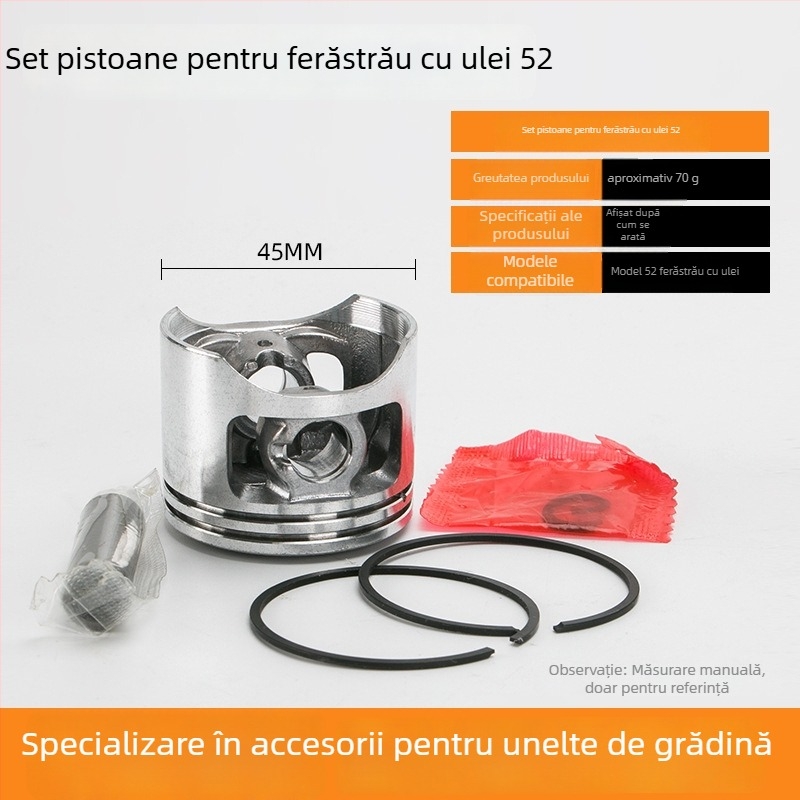 Kyushu garden kit cilindru pentru drujbă pe benzină 52/58 – inel piston, piston, cilindru, bloc cilindru, asamblare