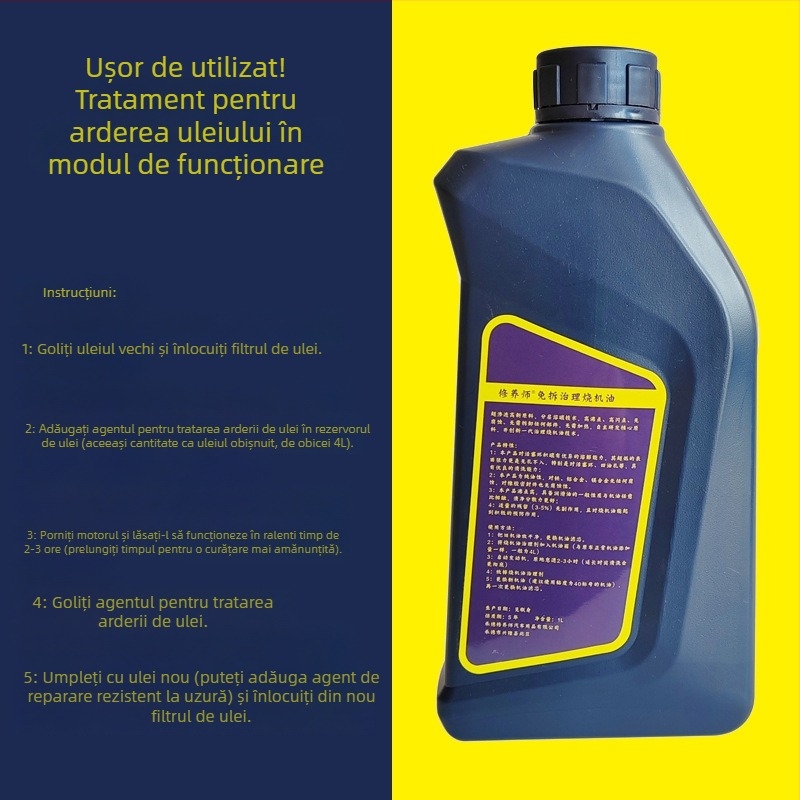 Agent de reparare a motorului, model xys-001, cu polieteramină modificată, curățător de depuneri de carbon la inelele pistonului, valabilitate cinci ani