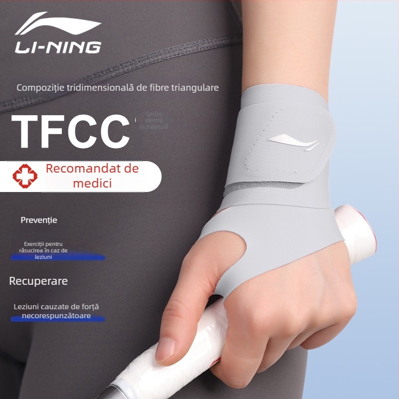Suport pentru încheietura Li Ning, fibră poliesterică, protecție a încheieturii, pentru badminton, utilizare generală