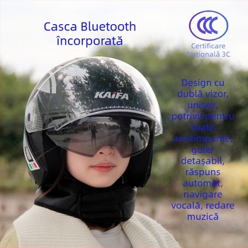 Cască pentru vehicul electric, ABS, stil 3/4, certificare 3C, universal pentru toate anotimpurile