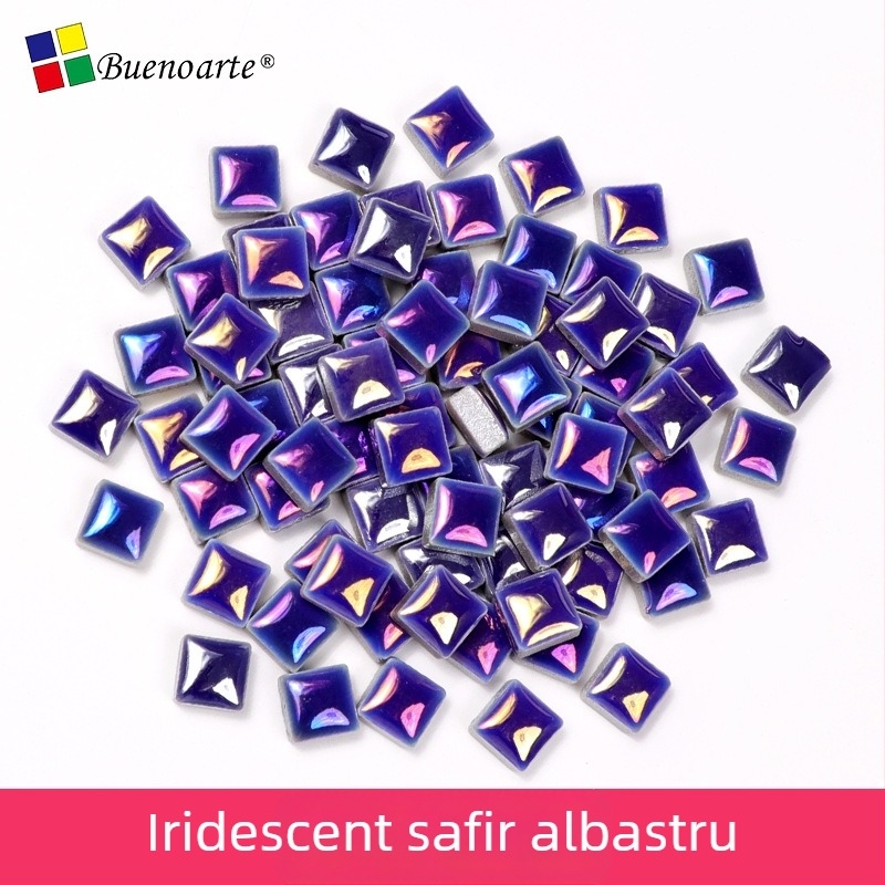 Fragmente ceramice pentru mozaic – realizare manuală, forme neregulate, suprafață glazurată